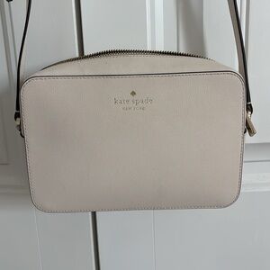 Kate Spade Cream Textured Crossbody Bag